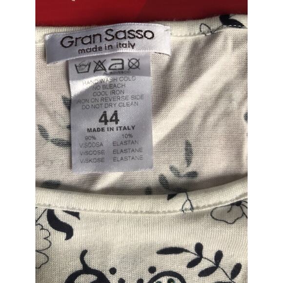 NWT GRAN SASSO Womens TOP With SWAROVSKI CRYSTALS - Picture 4 of 5